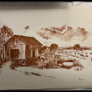 Set of 2 Signed Prints by Calgary Artist Mr. Frank Ganser.